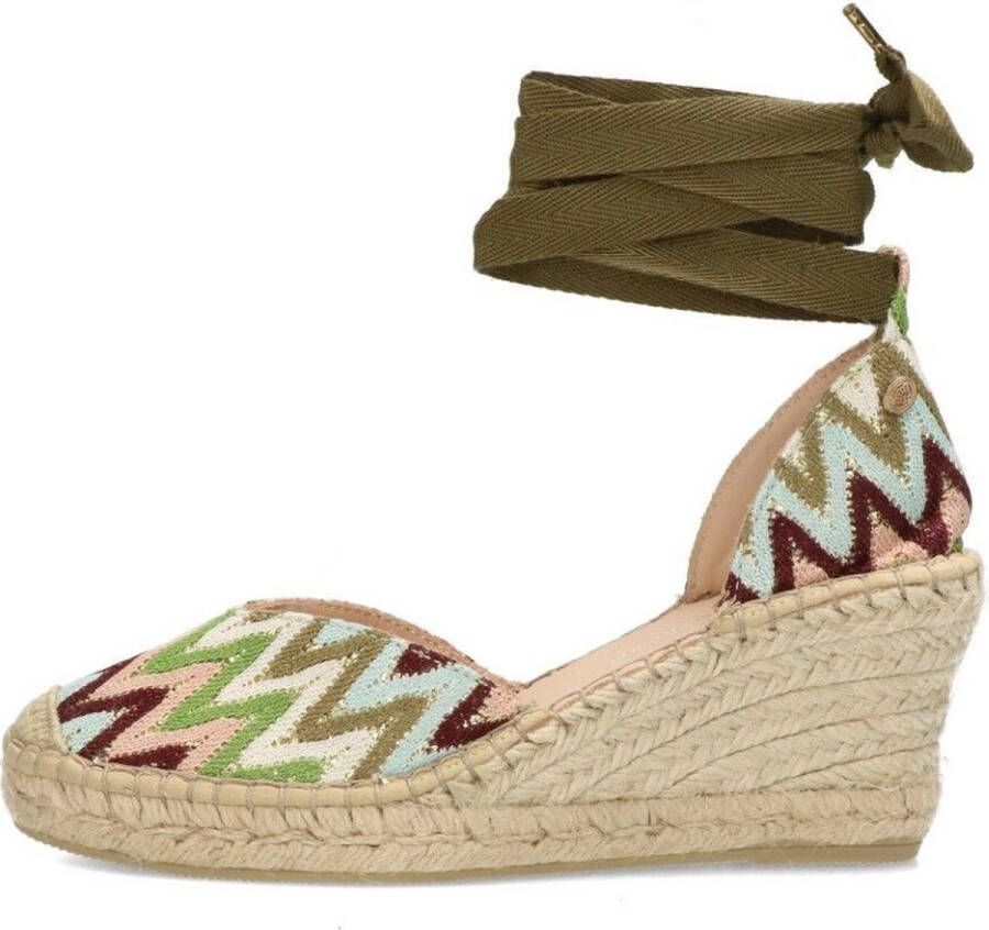 Fred de la Bretoniere Espadrilles Green color blocking