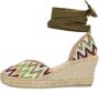 Fred de la Bretoniere Multicolor Zigzag Espadrilles met Jute Zool Multicolor Dames - Thumbnail 9