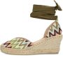 Fred de la Bretoniere 153010217 Espadrilles Zomer Schoenen Dames Groen - Thumbnail 9