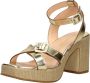 Fred de la Bretoniere FRS1445 Sandalen Hak Goudkleur - Thumbnail 11