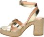 Fred de la Bretoniere FRS1445 Sandalen Hak Goudkleur - Thumbnail 7