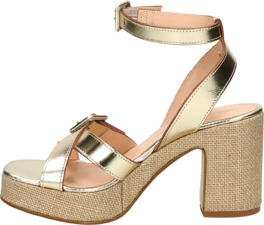 Fred de la Bretoniere FRS1445 Sandalen Hak Goudkleur