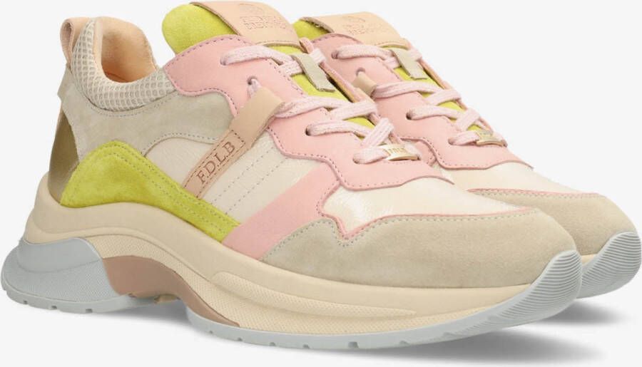 Fred de la Bretoniere Sneaker Kika-Li Multi Roze Limegroen