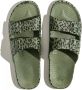 Freedom Moses Slippers Leo Cactus Groen met Leopard print - Thumbnail 3