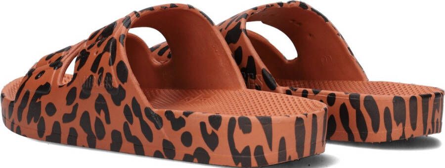 Freedom Moses ""Slippers Leo Toffee"" Caramel met Leopard print - Foto 7