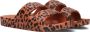 Freedom Moses ""Slippers Leo Toffee"" Caramel met Leopard print - Thumbnail 8