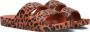 Freedom Moses ""Slippers Leo Toffee"" Caramel met Leopard print - Thumbnail 5