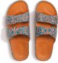 Freedom Moses Slippers Slides Vegan Ikat Chai Print Oranje - Thumbnail 3