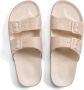 Freedom Moses Slippers Slides Vegan Pai Stone Beige - Thumbnail 4
