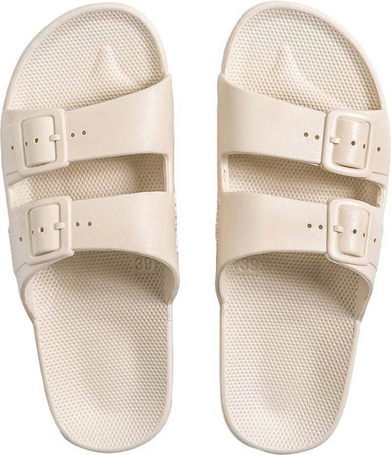 Freedom Moses Slippers Slides Vegan Stone Beige - Foto 5