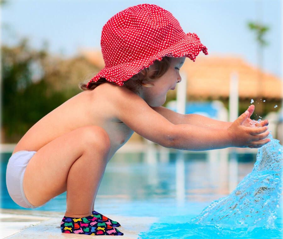 Futsy Fish Antislip Zwemsokken kind Zwemsloffen Waterschoenen - Foto 3