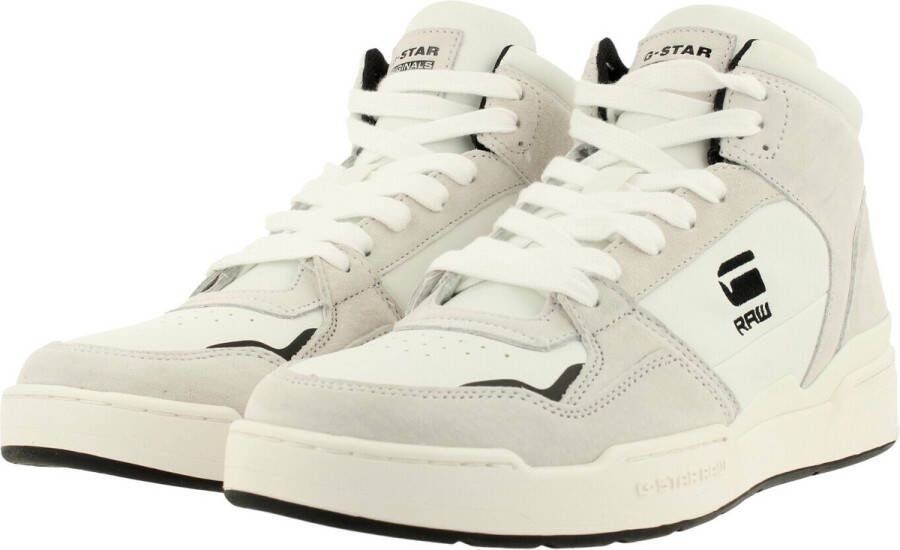 G-Star Raw Attacc Mid Bsc M Hoge sneakers Leren Sneaker Heren Wit