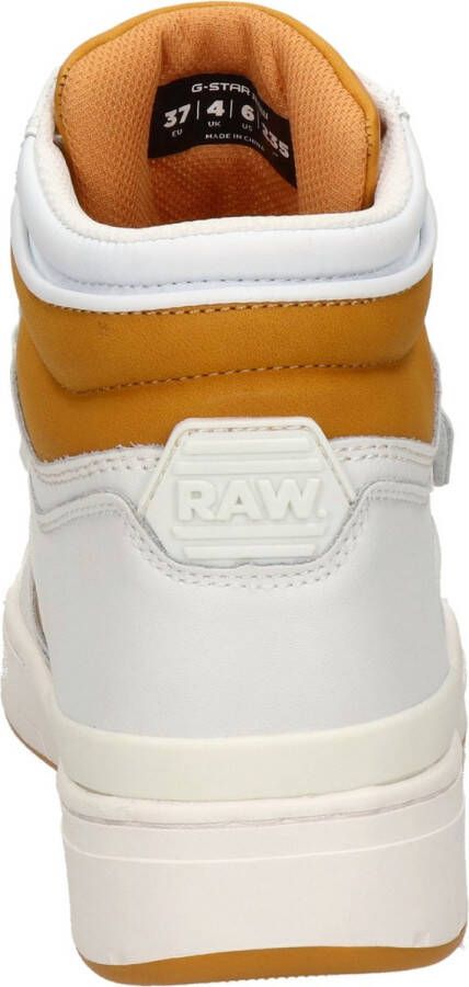G-STAR Raw Attacc Mid Lea W Hoge sneakers Leren Sneaker Dames Wit