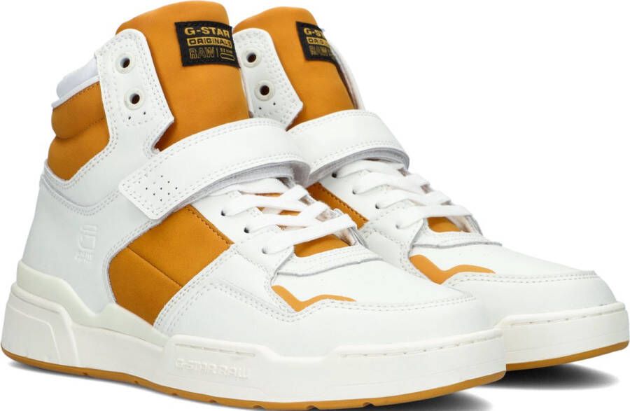 G-STAR Raw Attacc Mid Lea W Hoge sneakers Leren Sneaker Dames Wit