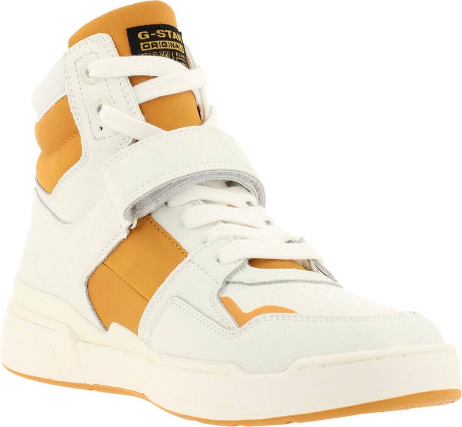 G-STAR Raw Attacc Mid Lea W Hoge sneakers Leren Sneaker Dames Wit