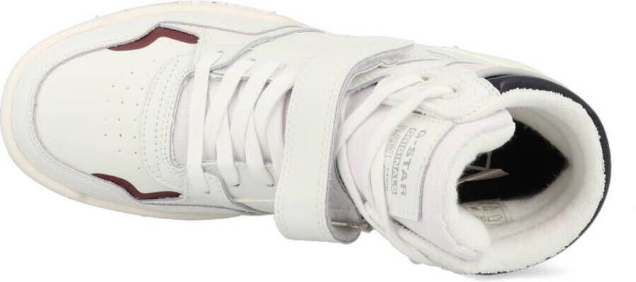 G-STAR Raw Attacc Mid Lea W Hoge sneakers Leren Sneaker Dames Wit