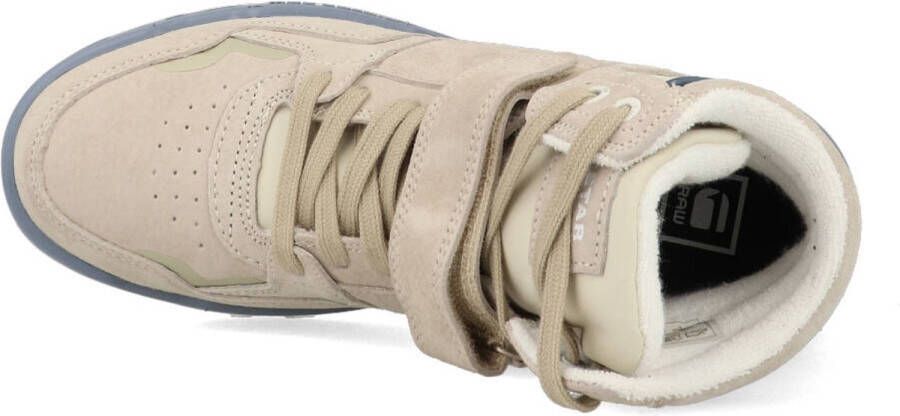 G-STAR Raw Attacc Mid Nub W Hoge sneakers Leren Sneaker Dames Beige
