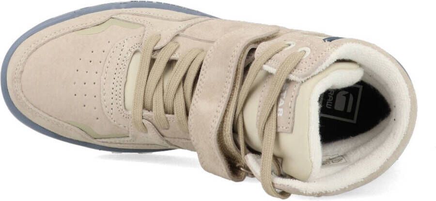 G-Star RAW Attacc Mid Nub W Hoge sneakers Leren Sneaker Dames Beige