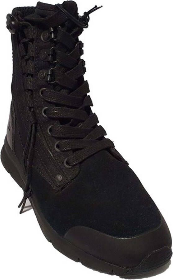 G-STAR Raw Dames Veterboot Cargo Suede Synth Textile Mix Black