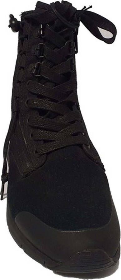 G-STAR Raw Dames Veterboot Cargo Suede Synth Textile Mix Black