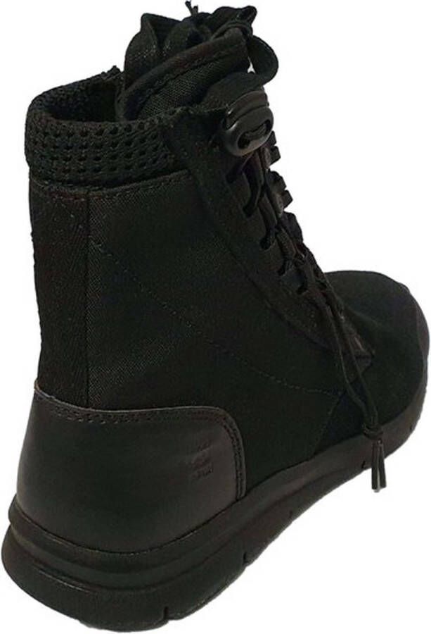 G-STAR Raw Dames Veterboot Cargo Suede Synth Textile Mix Black