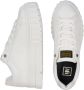 G-Star Modieuze PU Leren Sneaker met Rubberen Plateauzool White Dames - Thumbnail 9