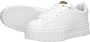 G-Star Modieuze PU Leren Sneaker met Rubberen Plateauzool White Dames - Thumbnail 5