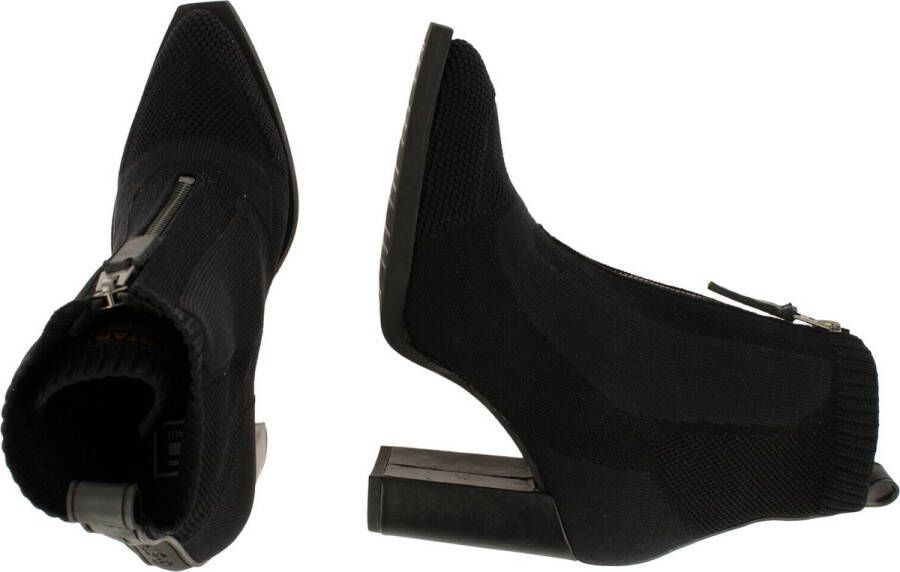 G-Star Gebreide enkellaars met blokhak en ritssluiting Black Dames - Foto 6