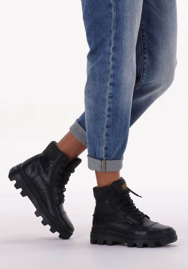 G-Star RAW Noxer Hgh Lea Nyl W Veterboots Laarzen Met Veters Dames Zwart