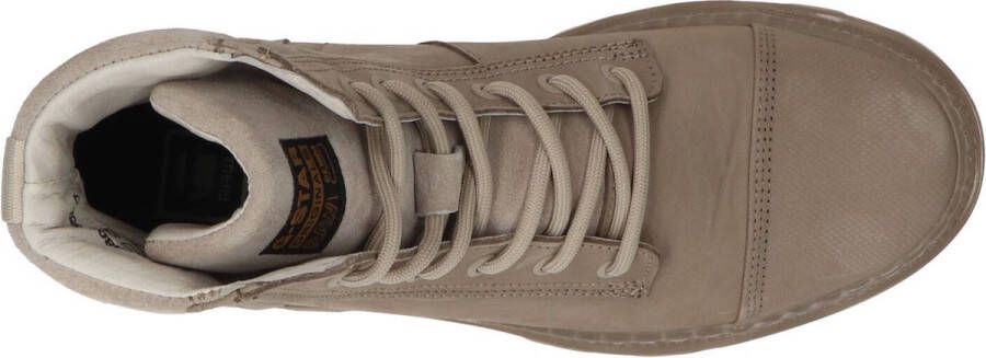 G-STAR Raw Noxer Hgh Nub W Veterboots Laarzen Met Veters Dames Camel