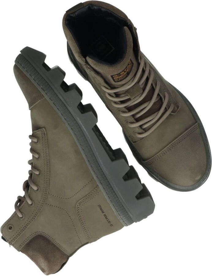 G-Star RAW Noxer Hgh Nub W Veterboots Laarzen Met Veters Dames Groen