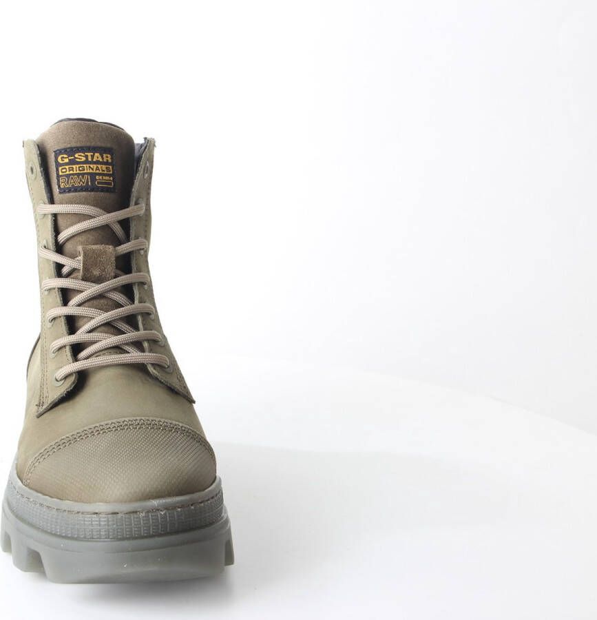G-Star RAW Noxer Hgh Nub W Veterboots Laarzen Met Veters Dames Groen