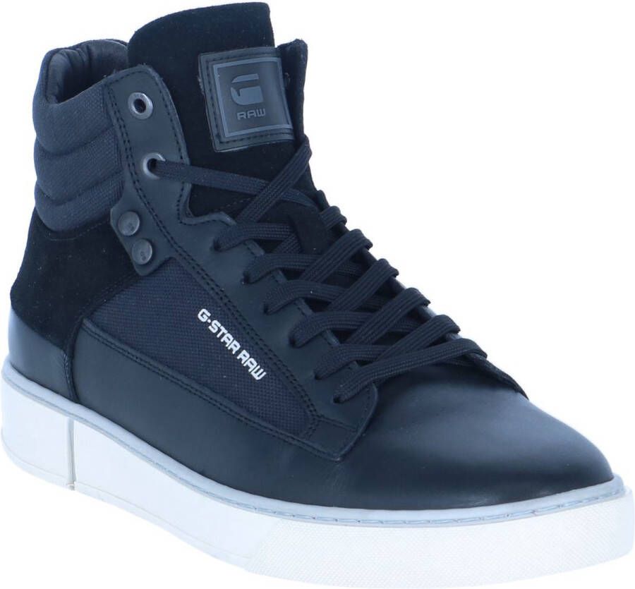 G-Star RAW Ravond Mid Bsc M Hoge sneakers Leren Sneaker Heren Zwart