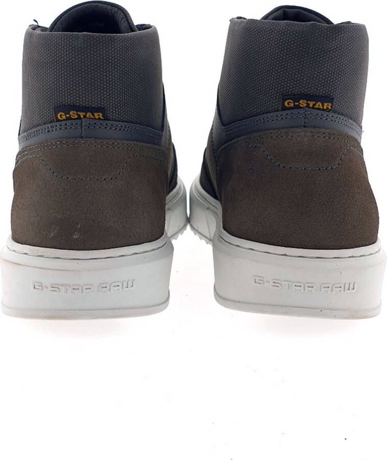 G-STAR Raw Rocup Ii Mid Lea M Hoge sneakers Leren Sneaker Heren Grijs