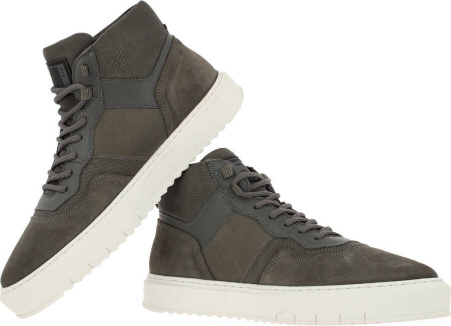 G-STAR Raw Rocup Ii Mid Lea M Hoge sneakers Leren Sneaker Heren Grijs