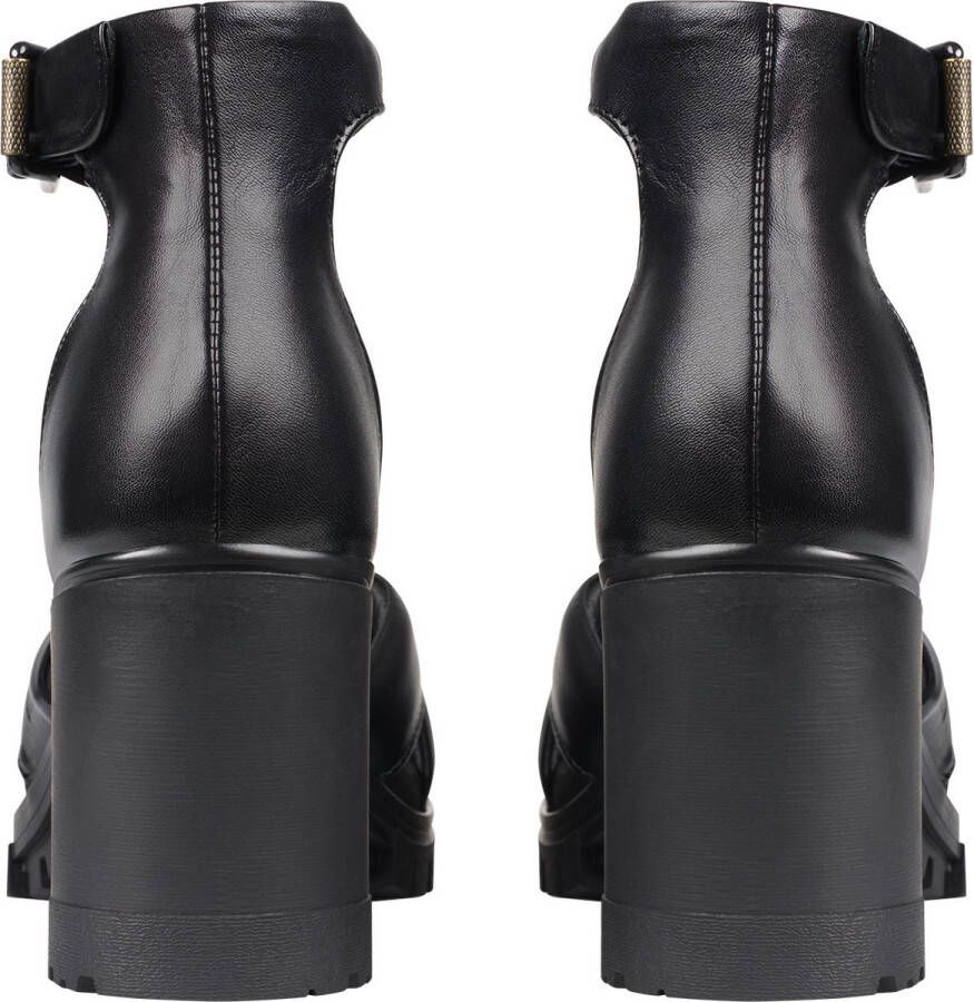 G-Star Trendy Leren Sandaal met Kruisband Black Dames