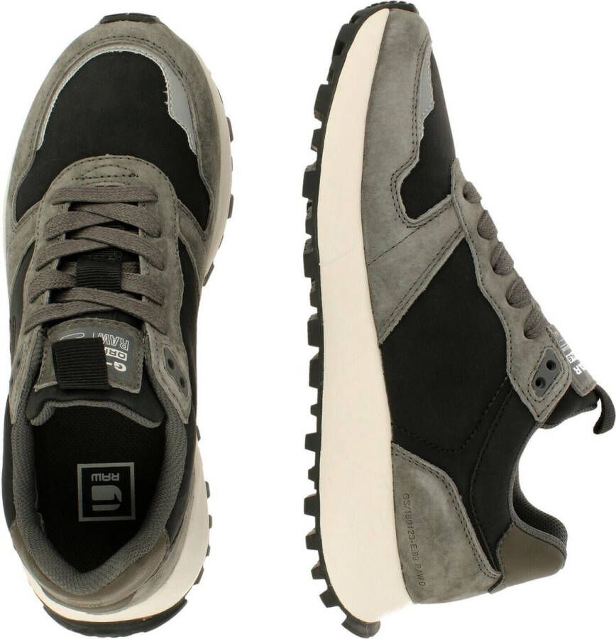 G-Star G Star RAW THEQ RUN TNL M suède sneakers zwart grijs - Foto 10
