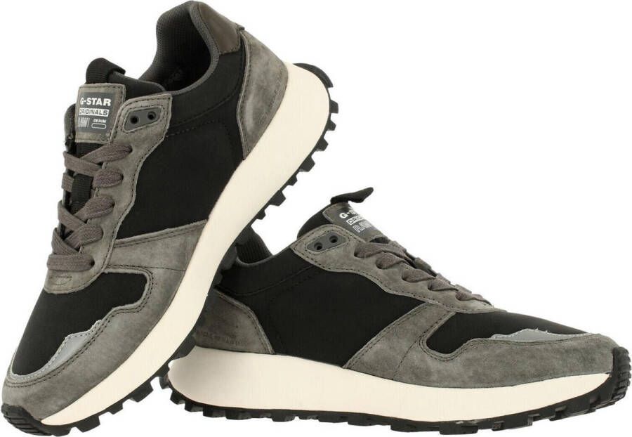 G-Star G Star RAW THEQ RUN TNL M suède sneakers zwart grijs - Foto 11