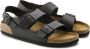 Birkenstock Zwarte Sandalen met Leren en Synthetische Voering Black - Thumbnail 10