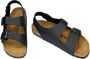 Birkenstock Zwarte Sandalen met Leren en Synthetische Voering Black - Thumbnail 15