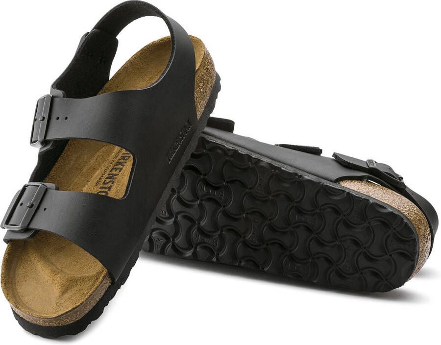 Birkenstock Zwarte Sandalen met Leren en Synthetische Voering Black - Foto 12