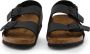 Birkenstock Zwarte Sandalen met Leren en Synthetische Voering Black - Thumbnail 15