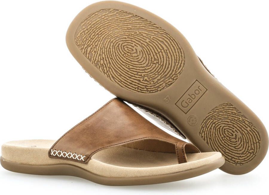 Gabor 03.700.24 Dames Slippers Bruin