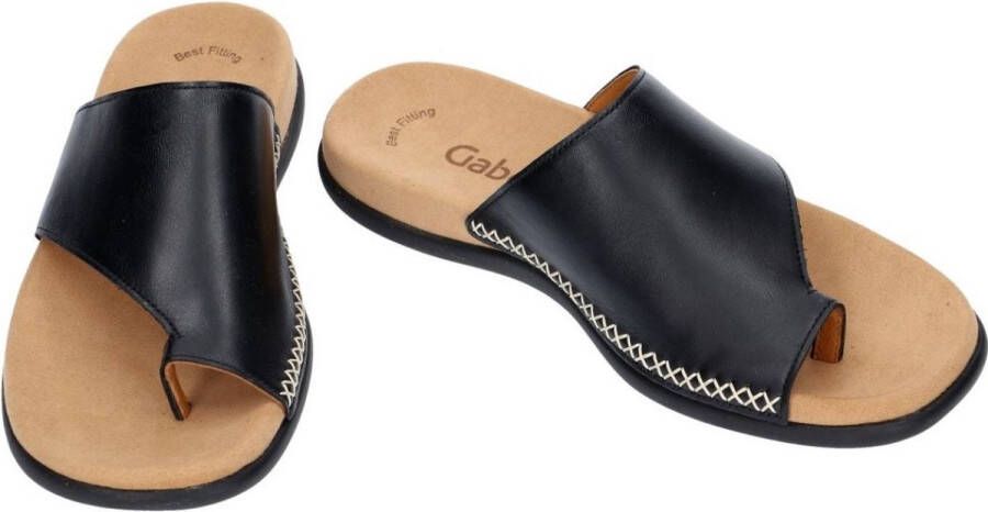 Gabor Teenslippers sleehak zomerschoen dianette met contrastkleurig borduursel - Foto 14