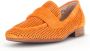 Gabor Comfortabele Suède Loafer voor Dames Orange Dames - Thumbnail 4