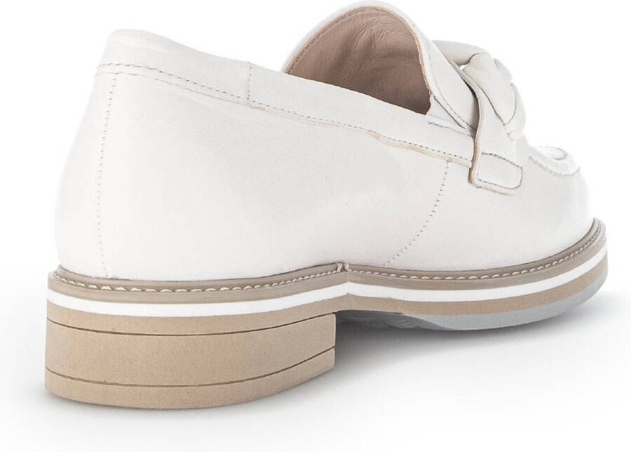 Gabor Comfortabele leren loafer voor dames White Dames - Foto 4