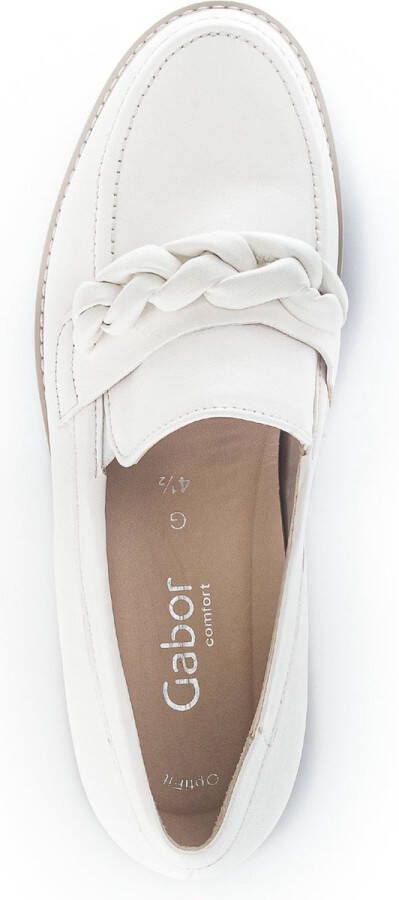 Gabor Comfortabele leren loafer voor dames White Dames - Foto 5