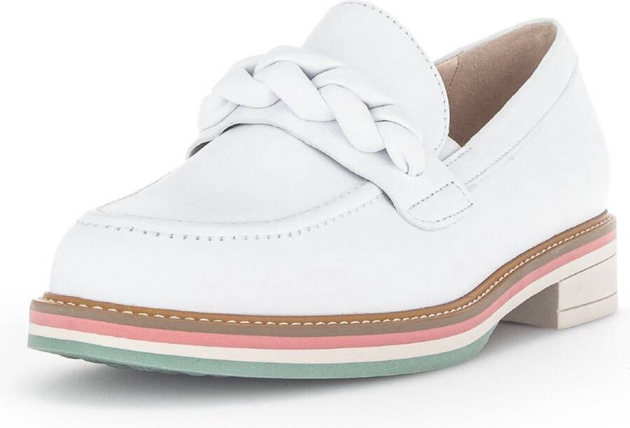 Gabor Comfortabele Leren Loafers voor Dames White Dames - Foto 2