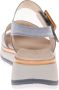 Gabor Blauwe Suède Sandalen Klittenbandsluiting Blue Dames - Thumbnail 3