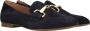 Gabor Elegante blauwe suède loafers met gouden detail Blue Dames - Thumbnail 12